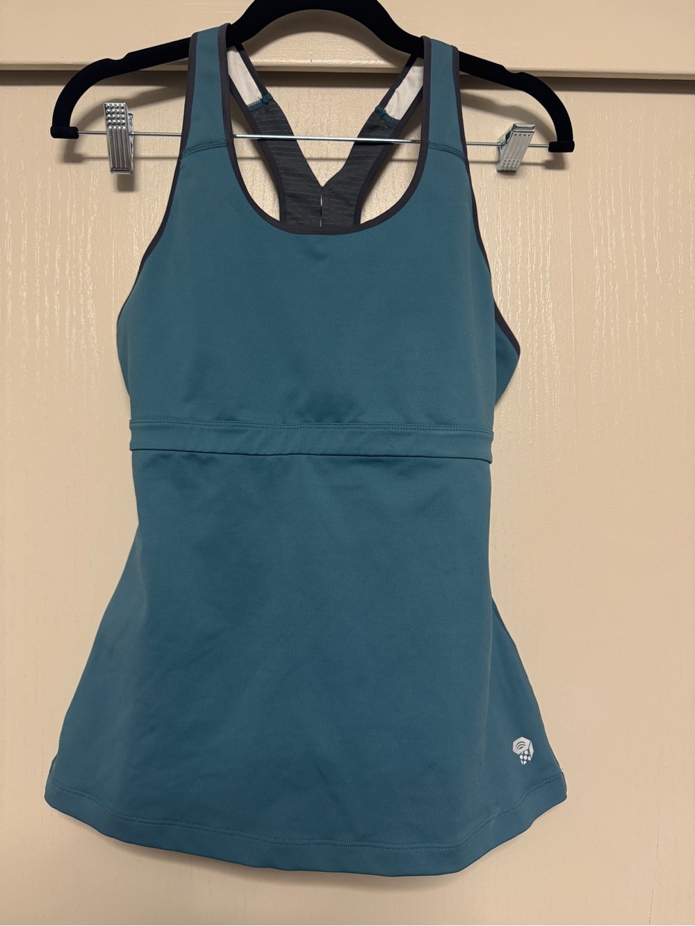 Mountain hardware Teal Racerback Tank Top with shelf bra- Women